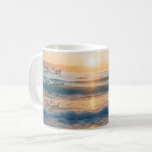 "Wees stil en weet dat ik God ben" Koffiemok (Voorkant links)