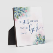 Wees stil en weet dat ik God ben, PS 46:10 Fotoplaat (Voorkant)