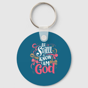 Wees stil en weet dat ik God ben Psalm 46_10 Jezus Sleutelhanger