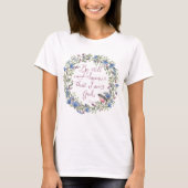 Wees stil en weet dat ik God ben T-shirt (Voorkant)