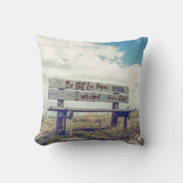 Wees stil en weet dat ik God Bijbel Verse ben Kussen