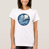 Wees stil en weet dat ik God Bijbelse Verse ben T-shirt (Voorkant)
