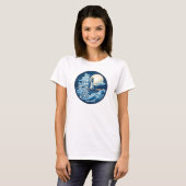 Wees stil en weet dat ik God Bijbelse Verse ben T-shirt (Voorkant volledig)