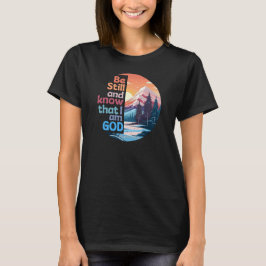 Wees stil en weet dat ik God Bijbelse Verse ben T-shirt