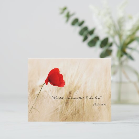 Wees stil en weet dat ik God briefkaart ben - PS46 (Staand voorkant)