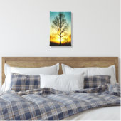 Wees stil en weet dat ik GOD Canvas wrap ben Afdruk (Insitu (Slaapkamer))