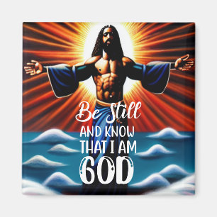 Wees stil en weet dat ik God Magnet ben Magneet