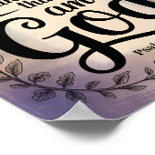 Wees stil en weet dat ik Gods  Christelijk ben Poster (Hoek)