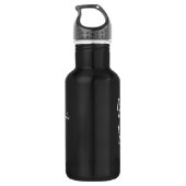 Wees stil en weet het | Gepersonaliseerde naam Fai Waterfles (Achterkant)