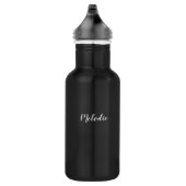 Wees stil en weet het | Gepersonaliseerde naam Fai Waterfles (Rechts)