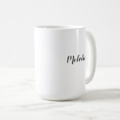 Wees stil en weet het | Gepersonaliseerde Script N Koffiemok (Voorkant rechts)