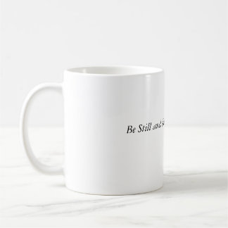 Wees stil en weet het koffiemok