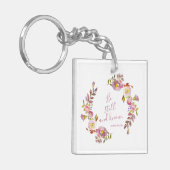 Wees stil en weet het sleutelhanger (Voorkant Links)