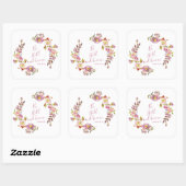 Wees stil en weet het vierkante sticker (Vel)