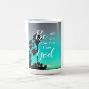 Wees stil en weet Modern christelijk geschenk ui Koffiemok