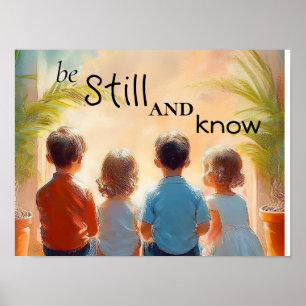 Wees stil en weet  poster
