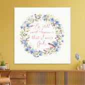 Wees stil en weet - Psalm 46:10 Canvas Afdruk (Insitu (Woonkamer))