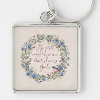 Wees stil en weet - Psalm 46:10 Sleutelhanger