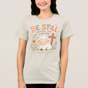 Wees stil en weet Tri-Blend shirt