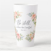 Wees stil  latte mok (Voorkant)