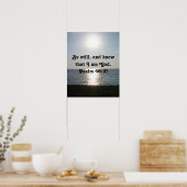 Wees stil... poster (Keuken)