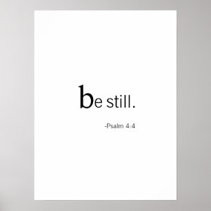 Wees stil poster