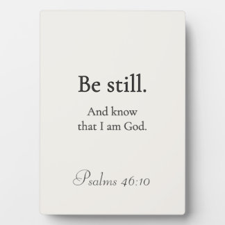 Wees stil Psalm 46:10 Plaquette Fotoplaat
