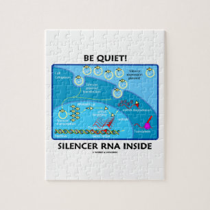 Wees stil! Silencer RNA Inside (moleculaire biolog Legpuzzel
