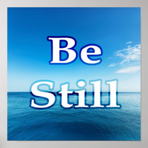 Wees stil – Stille Oceaan Inspiratie Poster