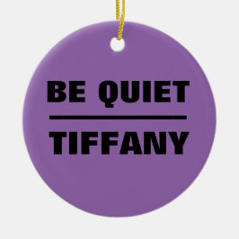 Wees stil Tiffany Keramisch Ornament