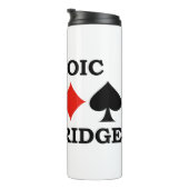 Wees Stoic Play Bridge Vier Kaarten Thermosbeker (Geroteerd rechts)