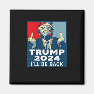 Wees terug Trump 2024  Donald Trump 4th of Jul Magneet
