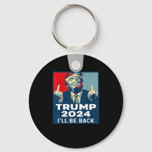 Wees terug Trump 2024 Donald Trump 4th of Jul Sleutelhanger