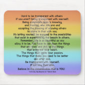 Wees transparant muismat (Voorkant)