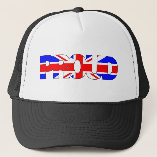 Wees trots om Brits te zijn Trucker Pet (Voorkant)