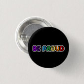 Wees trots op LGBT Gay Pride Ronde Button 3,2 Cm (Voorkant /achterkant)