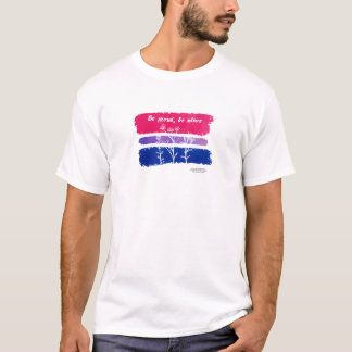 Wees trots, wees levend Biseksuele trots T-shirt