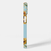 Wees  Turquoise Sunflower Bee Case-Mate iPhone Case (Achterkant / Rechts)