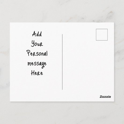 Wees u mooi, kleurrijk, helder briefkaart (Achterkant)