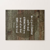 Wees van goede moed - Psalm 31:24 Legpuzzel (Horizontaal)