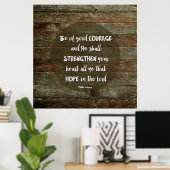 Wees van goede moed - Psalm 31:24 Poster (Thuiskantoor)