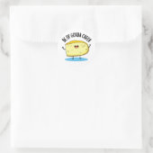 Wees van Gouda Cheer Funny Cheese Pun Ronde Sticker (Tas)