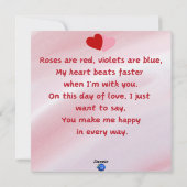 Wees van mij feestdagenkaart (Achterkant)