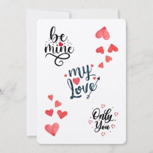 Wees van mij, mijn enige liefde, alleen jij, roman feestdagenkaart