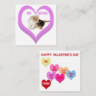 WEES VAN MIJ Valentijnsdag Critters Conversation H Notitiekaartje