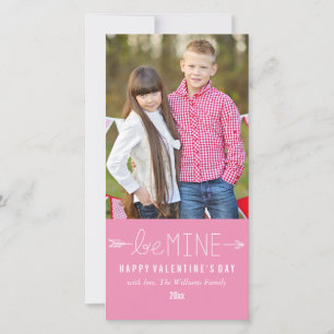 Wees van mij   Valentijnsdag fotokaarten Feestdagenkaart