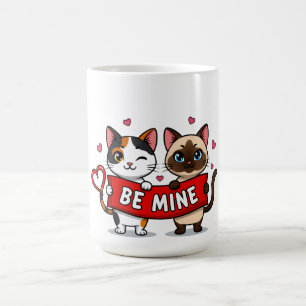 WEES VAN MIJ Valentijnsdag Katten Knuffel Kitten Koffiemok