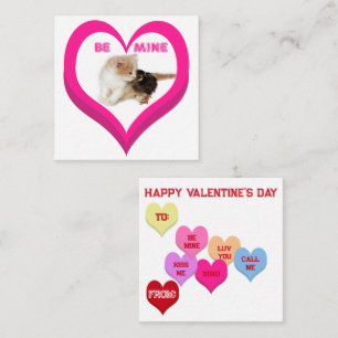 WEES VAN MIJNE Valentijnsdag Critters Gesprekshart Notitiekaartje