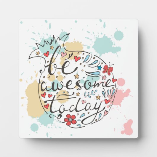 Wees vandaag Geweldige Fotoplaat (Voorkant)