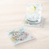 Wees vandaag Geweldige Glazen Onderzetter (Schuin)